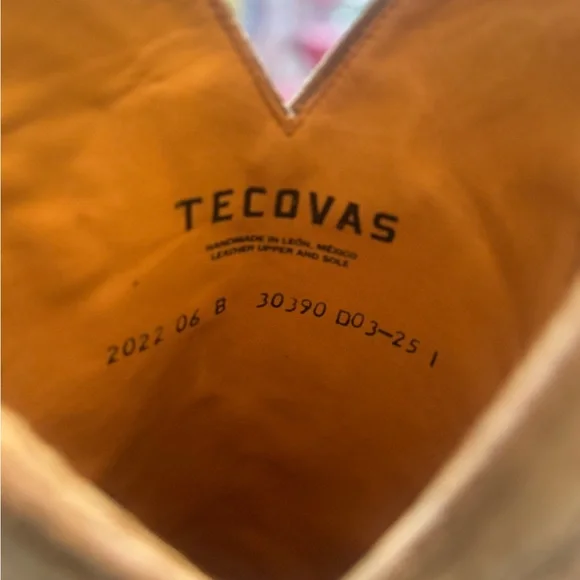 Tecovas Light Brown Suede Heeled Boots - Picture 3 of 5